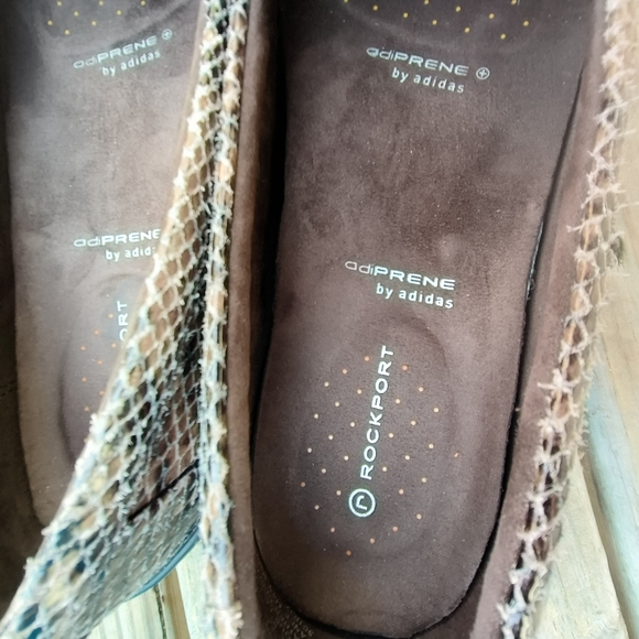 Rockport Embossed Snakeskin Loafers w/ adiprene by Adidas Women's Size 8 - Picture 10 of 13